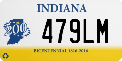 IN license plate 479LM