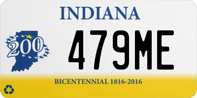 IN license plate 479ME