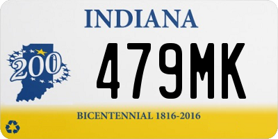 IN license plate 479MK