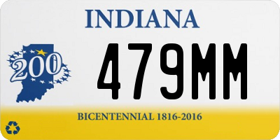 IN license plate 479MM