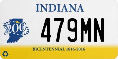 IN license plate 479MN