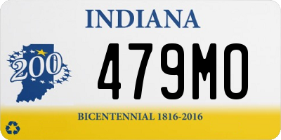 IN license plate 479MO