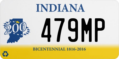 IN license plate 479MP