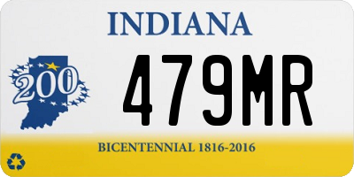 IN license plate 479MR