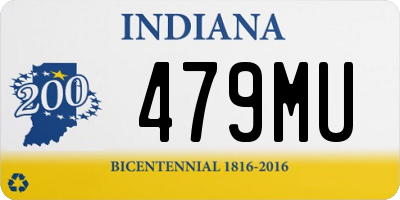 IN license plate 479MU