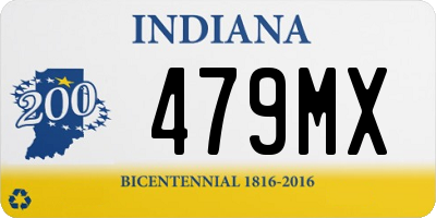 IN license plate 479MX