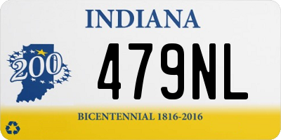 IN license plate 479NL