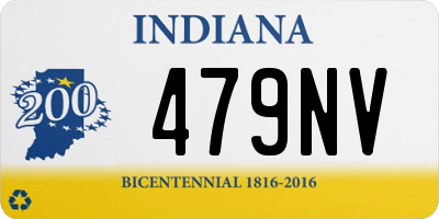 IN license plate 479NV