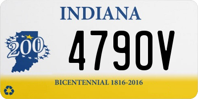 IN license plate 479OV