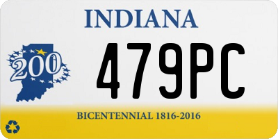 IN license plate 479PC