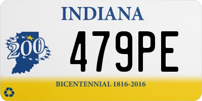 IN license plate 479PE