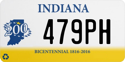 IN license plate 479PH