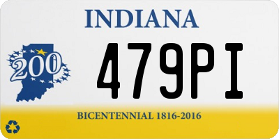 IN license plate 479PI