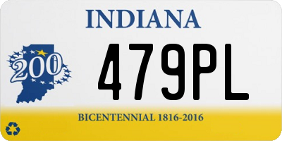 IN license plate 479PL