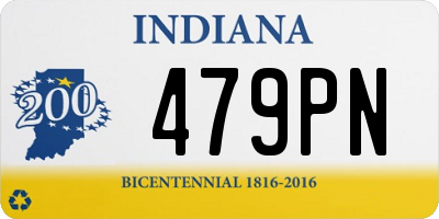 IN license plate 479PN