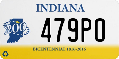 IN license plate 479PO