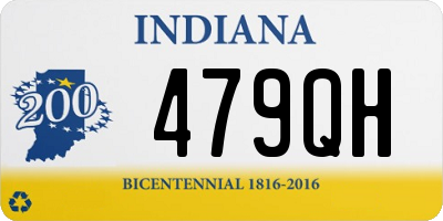 IN license plate 479QH