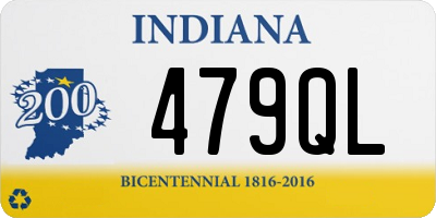 IN license plate 479QL