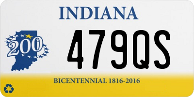 IN license plate 479QS