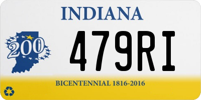 IN license plate 479RI