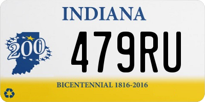 IN license plate 479RU