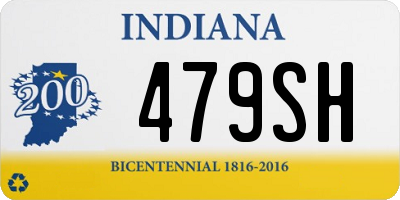 IN license plate 479SH