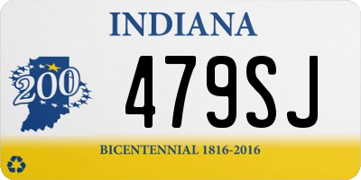 IN license plate 479SJ