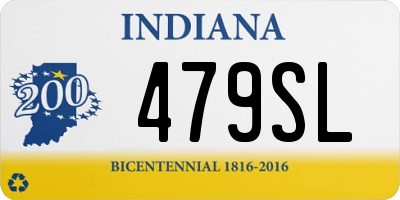 IN license plate 479SL