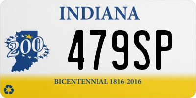 IN license plate 479SP