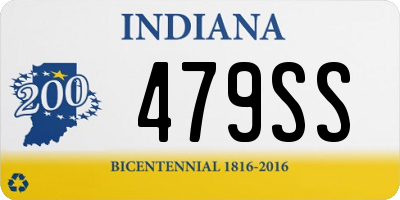 IN license plate 479SS