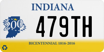 IN license plate 479TH