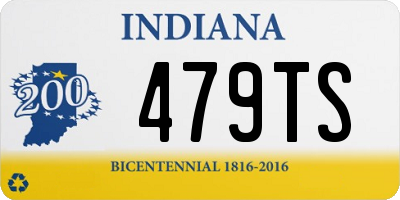 IN license plate 479TS