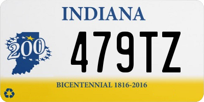 IN license plate 479TZ
