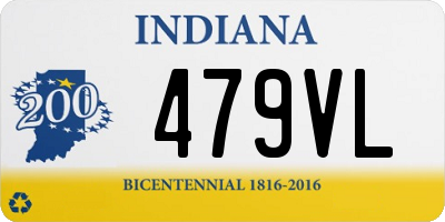 IN license plate 479VL