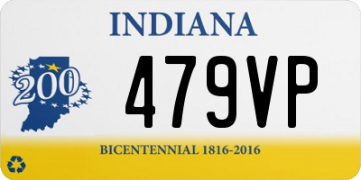 IN license plate 479VP