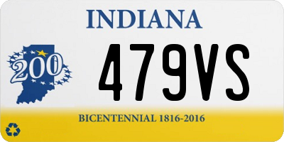 IN license plate 479VS