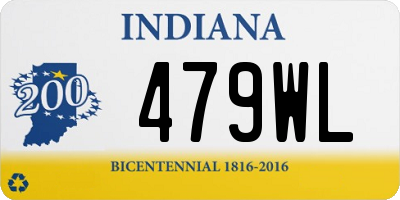 IN license plate 479WL