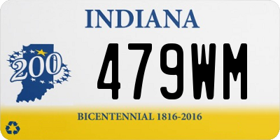 IN license plate 479WM