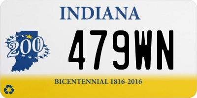 IN license plate 479WN