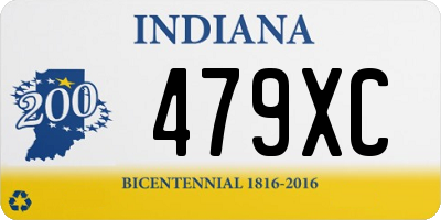 IN license plate 479XC