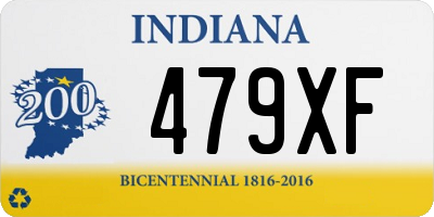 IN license plate 479XF