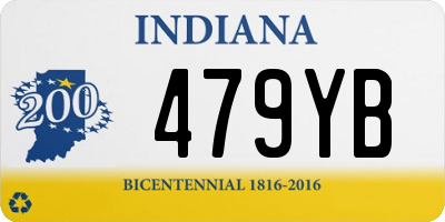 IN license plate 479YB