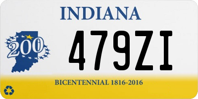 IN license plate 479ZI