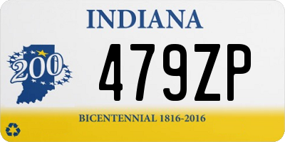 IN license plate 479ZP