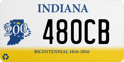 IN license plate 480CB