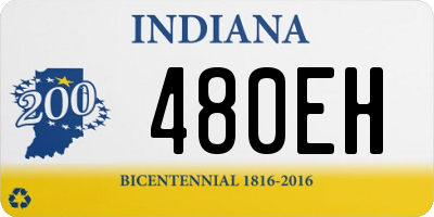 IN license plate 480EH