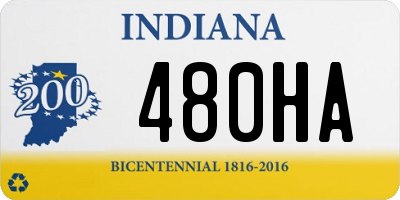 IN license plate 480HA