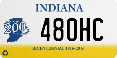 IN license plate 480HC