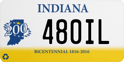 IN license plate 480IL