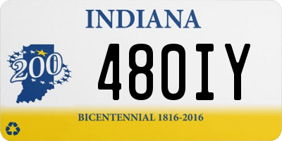 IN license plate 480IY